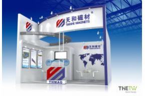 天和磁材展览模型效果图