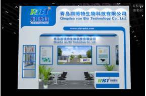 润博特奶业展台模型图片