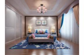 中式卧室3D模型效果图