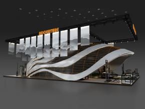 Adventure新中式家具展弧形异形展览展示展台模型