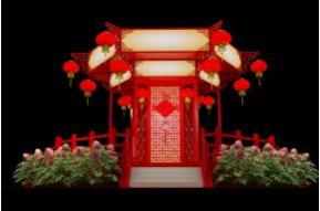 中秋灯笼3D模型