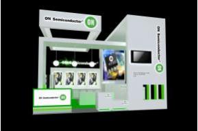 安森美电子展位 展览模型