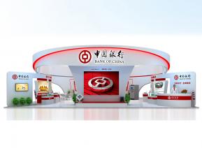 中国银行展览模型