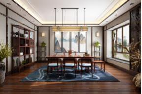 新中式茶室3D模型效果图