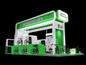 绿道自行车展台模型