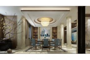 新中式餐厅3D模型图片