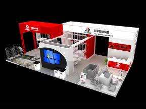 日牵物流展览模型