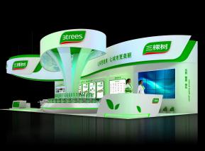 三棵树展览模型