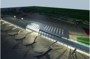 机场效果图模型图片