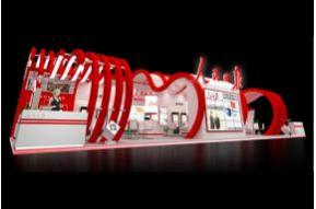 人民日报展台模型