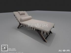 休闲户外椅3D模型