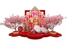 新年美陈展览模型