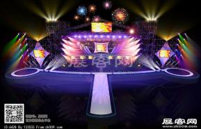 音乐节舞台模型