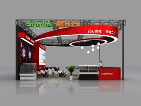 膳立方展台模型