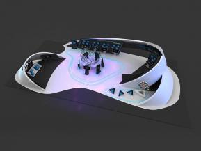 流线前卫展台模型