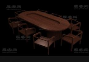 3D会议桌