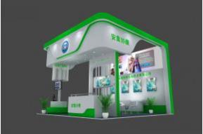 上海安集协康生物展台模型图片