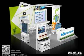 户外展台模型图片