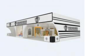 创丰墙布展览模型效果图