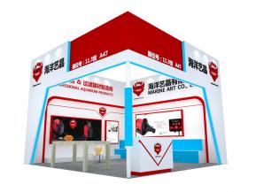 海洋艺晶展台图片 展览模型