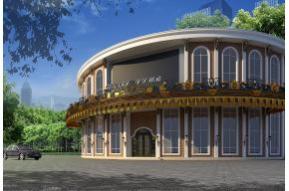 博物馆效果图模型