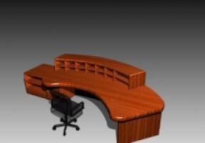 办公台模型,