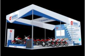 金城摩托展览模型