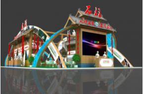 石柱展览模型图片