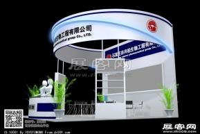 兴柏生物展台模型图片
