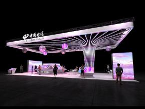 中国电信展台设计方案