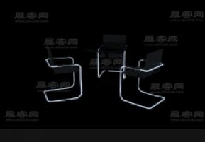 洽谈桌3D模型