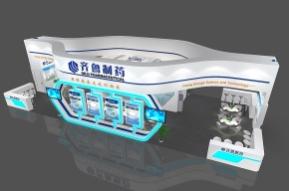 齐鲁制药展览模型图片