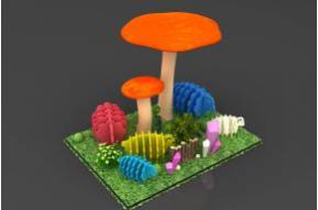 小绵羊美陈装饰3D模型图片