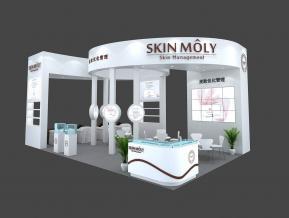 广州思汀美容科技有限公司展览展示展台模型